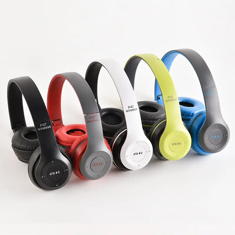 P47 Wireless Bluetooth Over-the-Ear Headphone with SD Card Slot