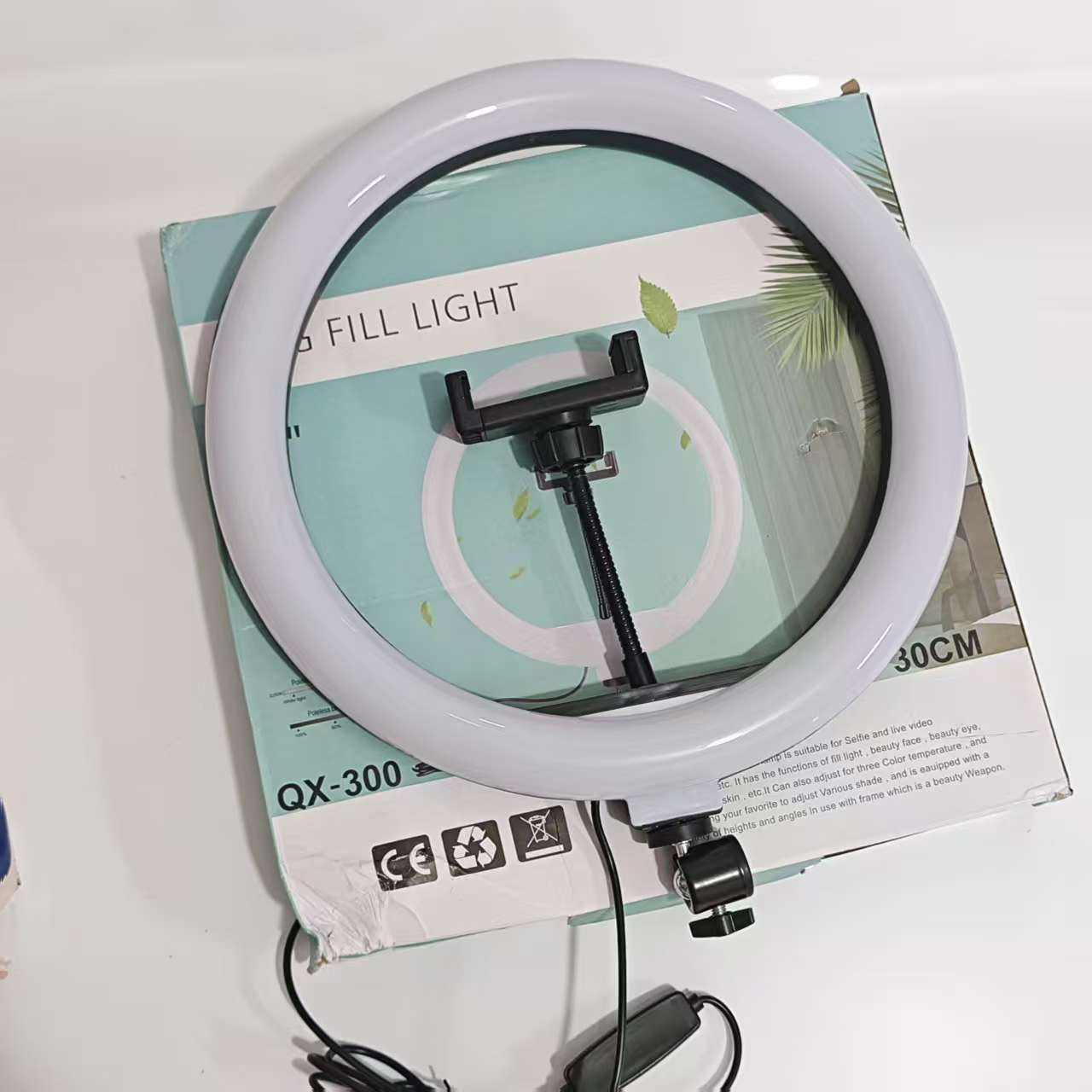 12" RING LIGHT WITH Stand &HX300 Phone holder