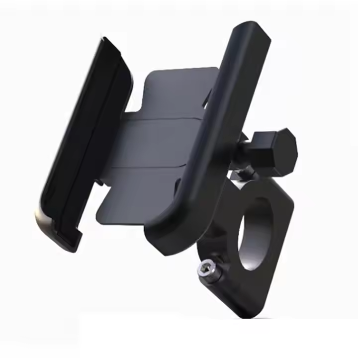 C1 Metal Bike Mobile Holder For mobile phone bracket motorcycle bicycle takeaway rider -Black Easy to Use and Maintain