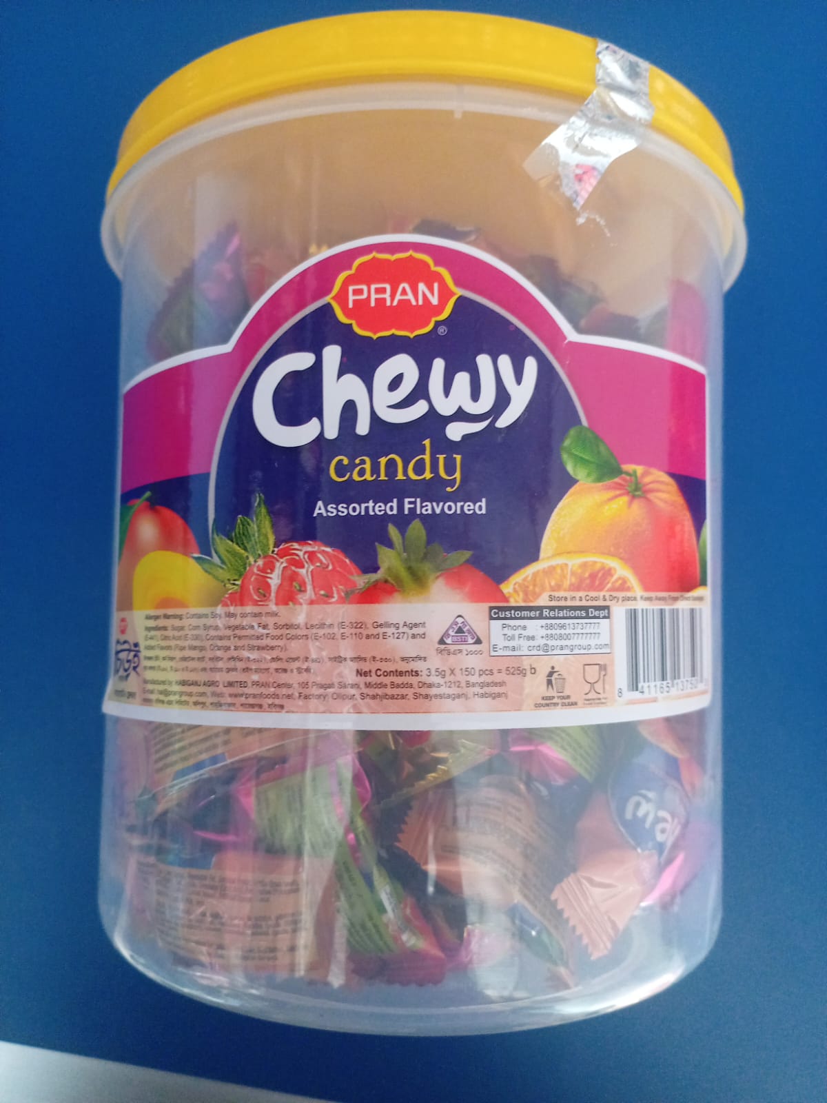 chewy candy assortd flavored 1box 150pcs